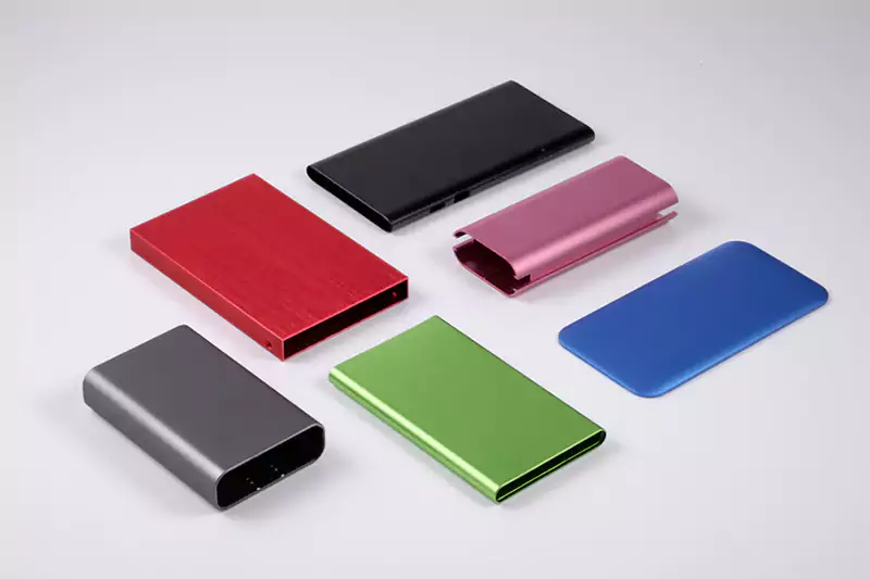 Aluminum parts after Anodizing with various colors